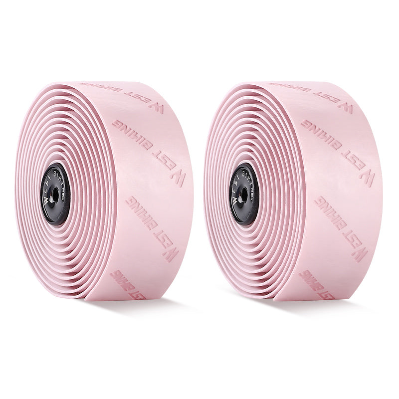 WEST BIKING YP0804075 2Pcs PU Leather+EVA Handlebar Tape Road Bike Handle Wrap WEST BIKING YP0804075 2Pcs PU Leather+EVA Handlebar Tape Road Bike Handle Wrap